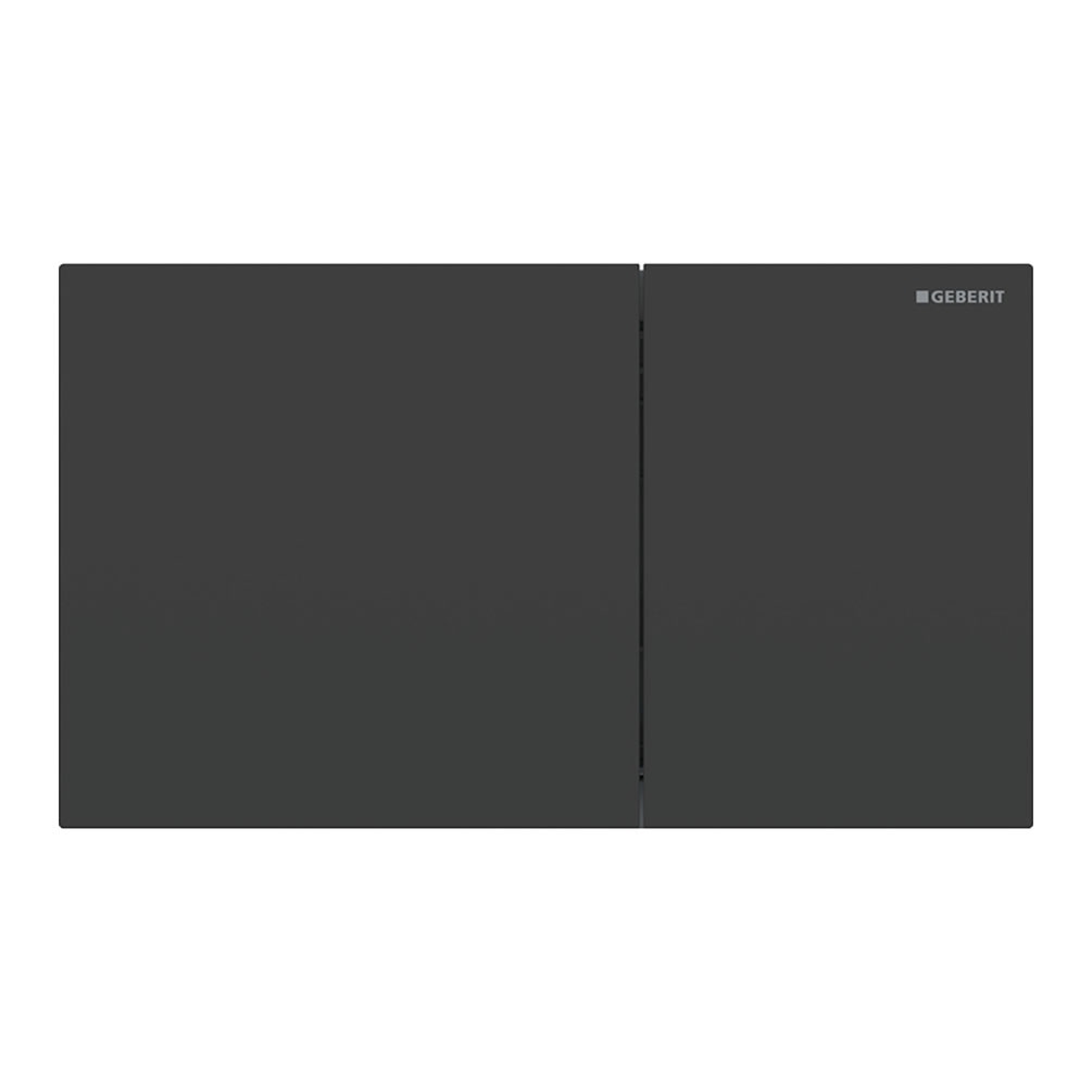 Cutout image of Geberit Sigma70 Matt Black Dual Flush Plate